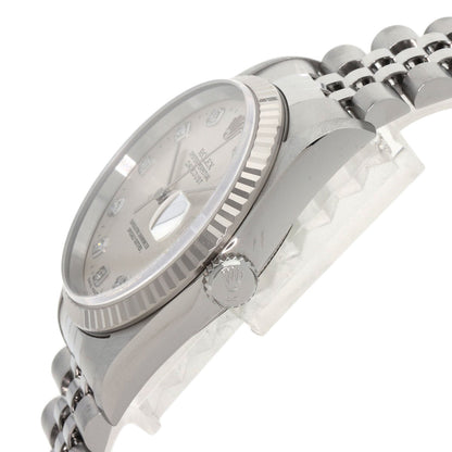 ROLEX DATEJUST 10P Diamond Watches 16234G Stainless Steel/Stainless Steel mens