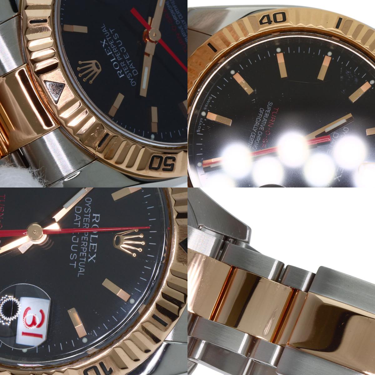 ROLEX Datejust Turn-O-Graph Watches 116261 Stainless Steel/SSxK18PG mens