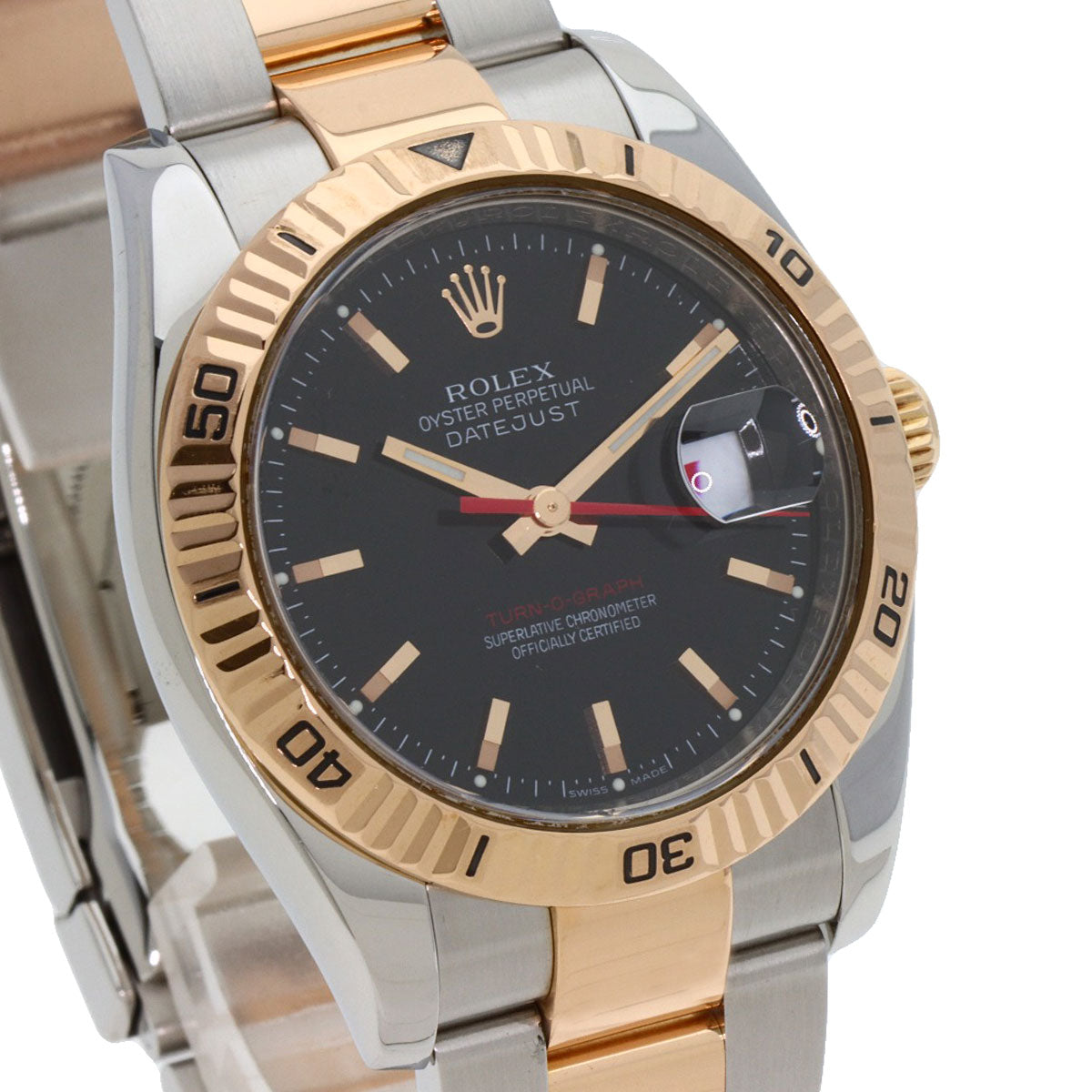 ROLEX Datejust Turn-O-Graph Watches 116261 Stainless Steel/SSxK18PG mens