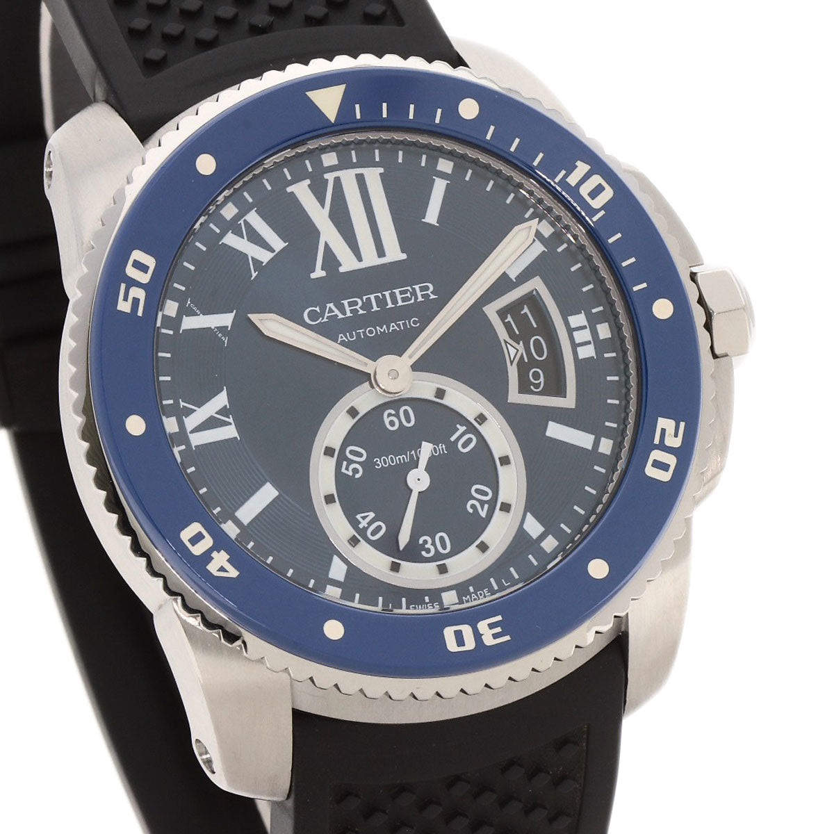 CARTIER Calibur de Cartier diver Watches WSCA0010 Stainless Steel/Rubber mens