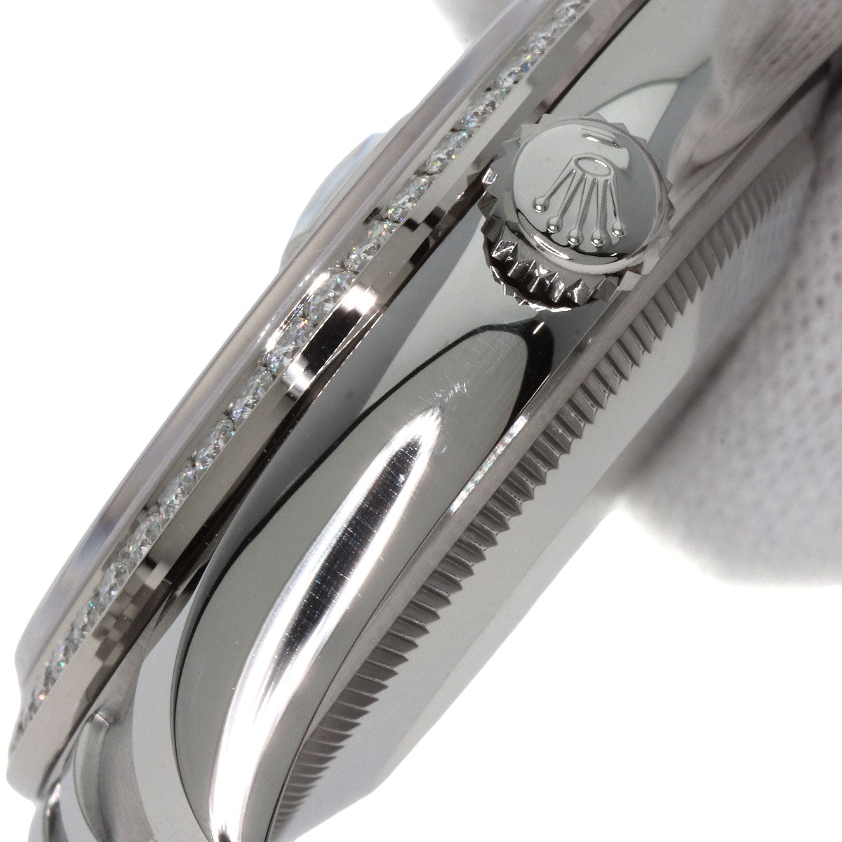 ROLEX DATEJUST 10P Diamond Watches 116244G Stainless Steel/Stainless Steel mens
