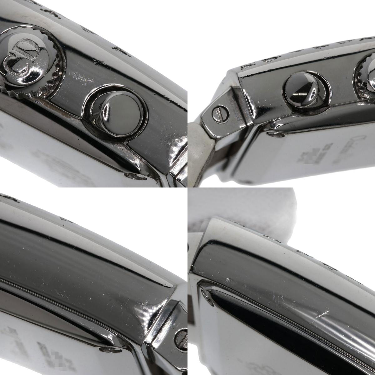 CHRISTIAN DIOR Riva Diamond Bezel Watches D81-101 Stainless Steel/Leather Ladies