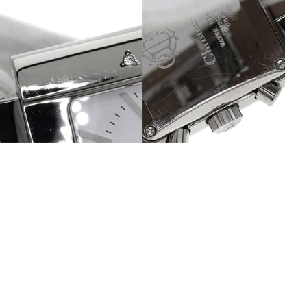 CHRISTIAN DIOR Riva Diamond Bezel Watches D81-101 Stainless Steel/Leather Ladies