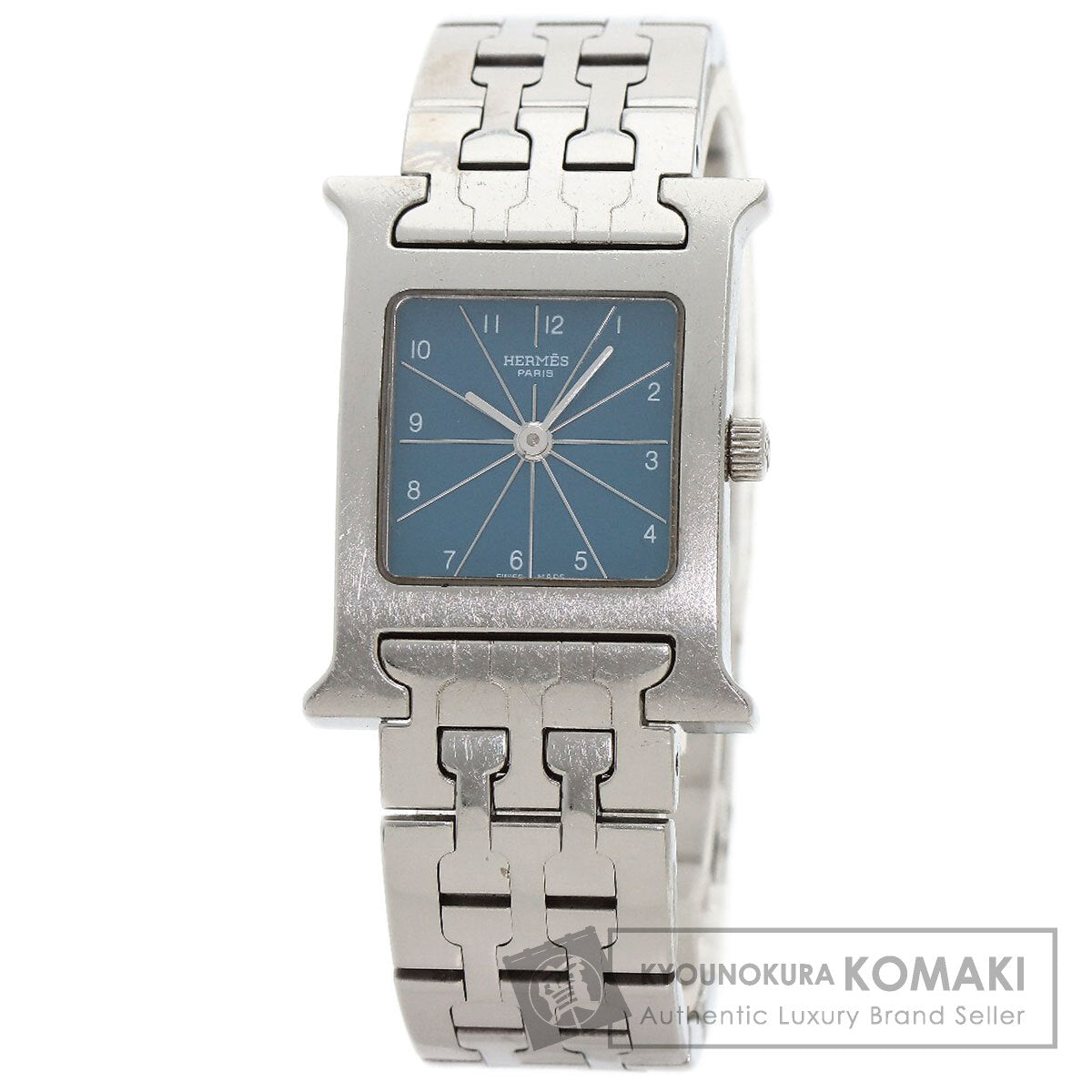 HERMES H Watch Blue Gene Watches HH1.210 Stainless Steel/Stainless Steel Ladies