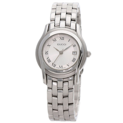 GUCCI Round face Watches 5500L Stainless Steel/Stainless Steel Ladies