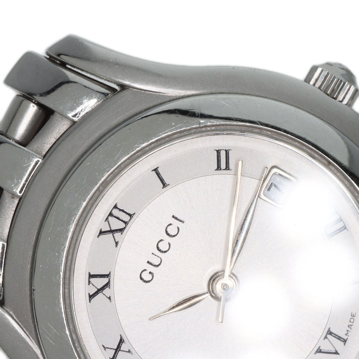 GUCCI Round face Watches 5500L Stainless Steel/Stainless Steel Ladies