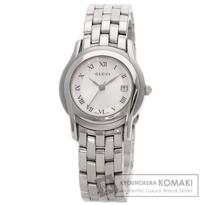 GUCCI Round face Watches 5500L Stainless Steel/Stainless Steel Ladies