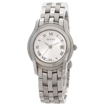 GUCCI Round face Watches 5500L Stainless Steel/Stainless Steel Ladies