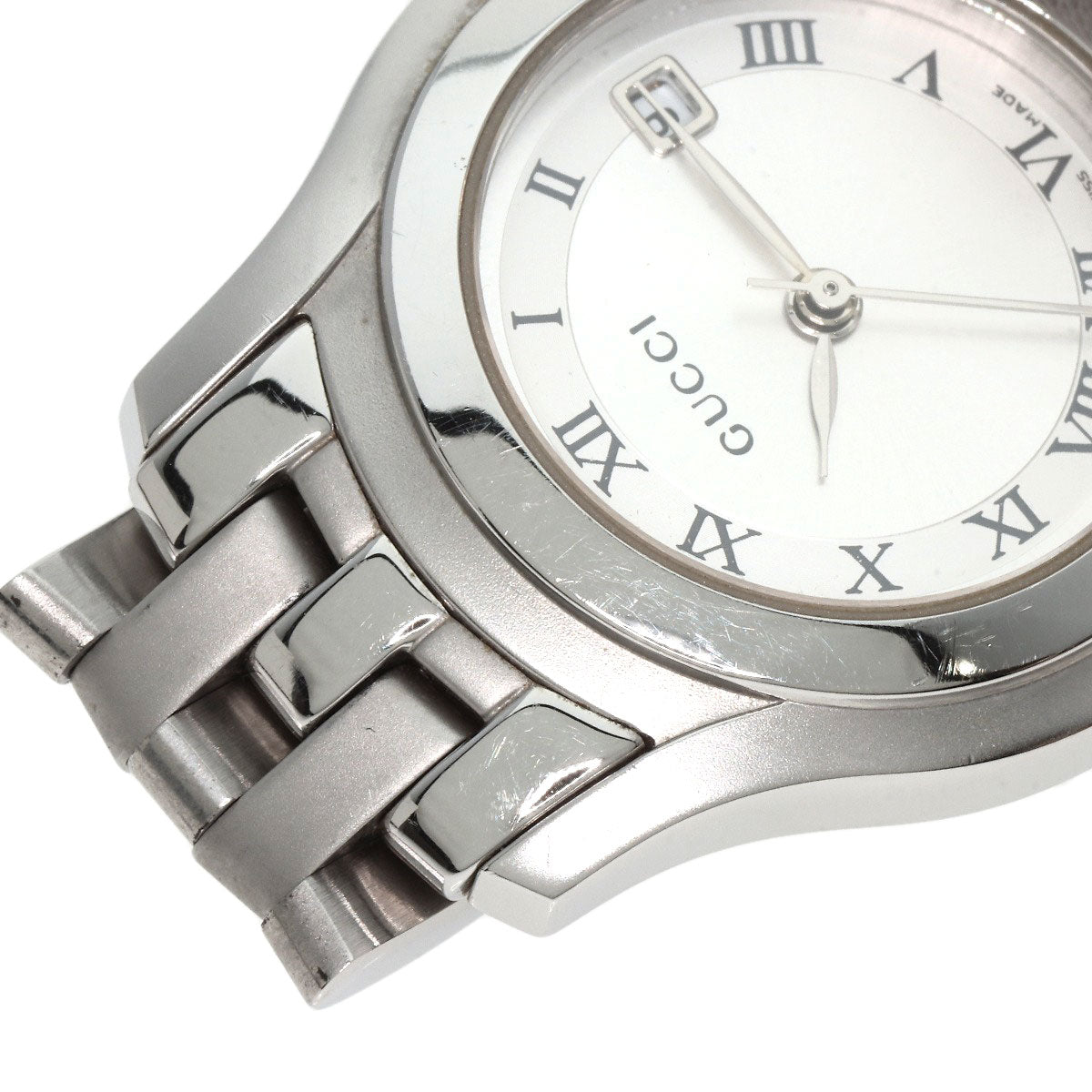 GUCCI Round face Watches 5500L Stainless Steel/Stainless Steel Ladies