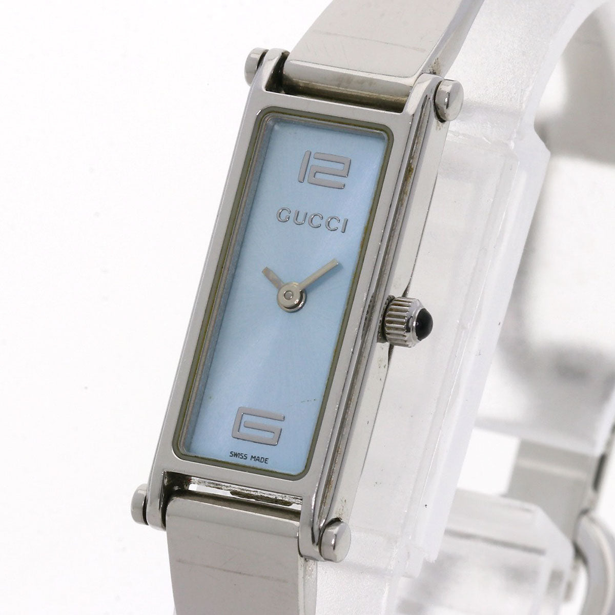 GUCCI Square face Watches 1500L Stainless Steel/Stainless Steel Ladies