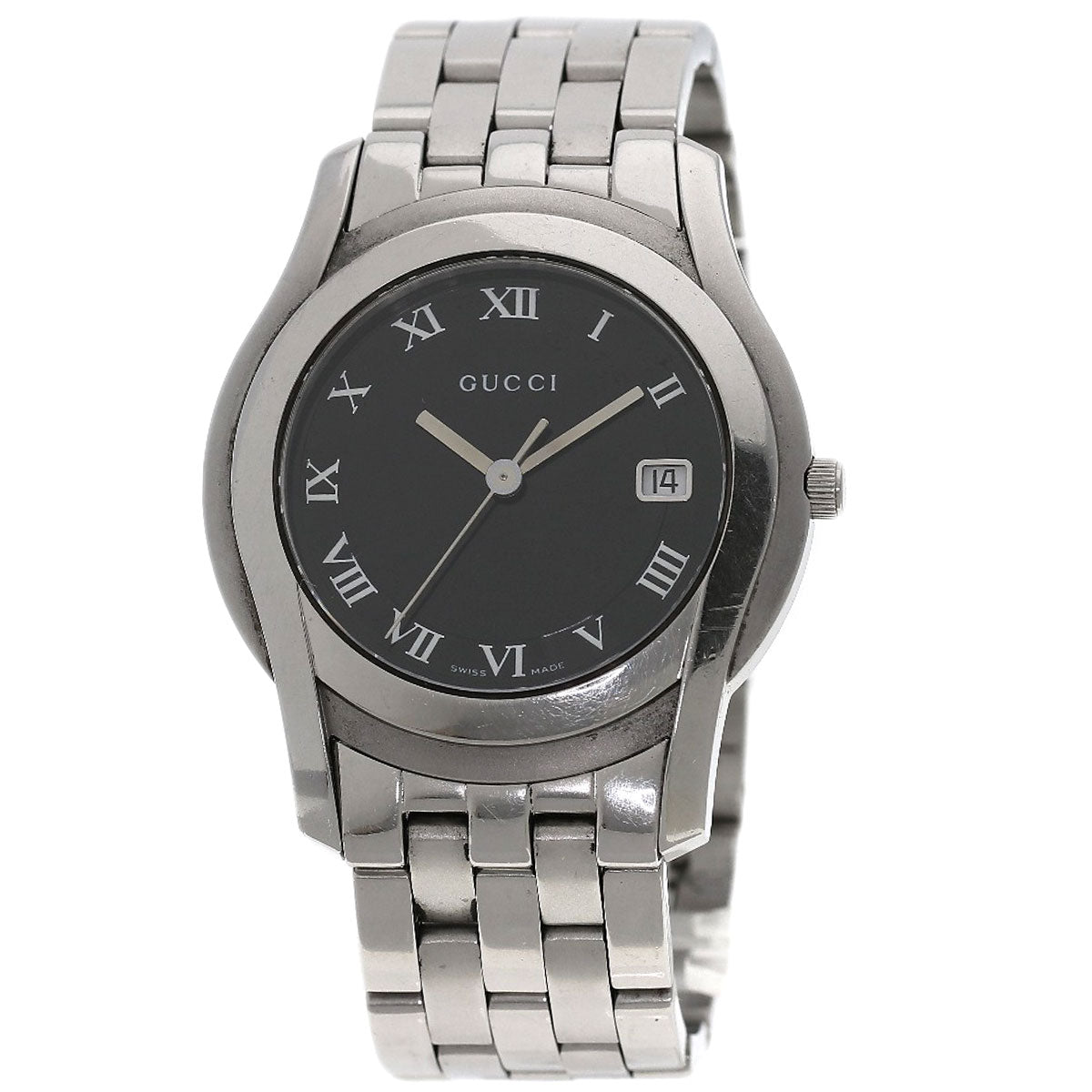 GUCCI Round face Watches 5500M Stainless Steel/Stainless Steel mens