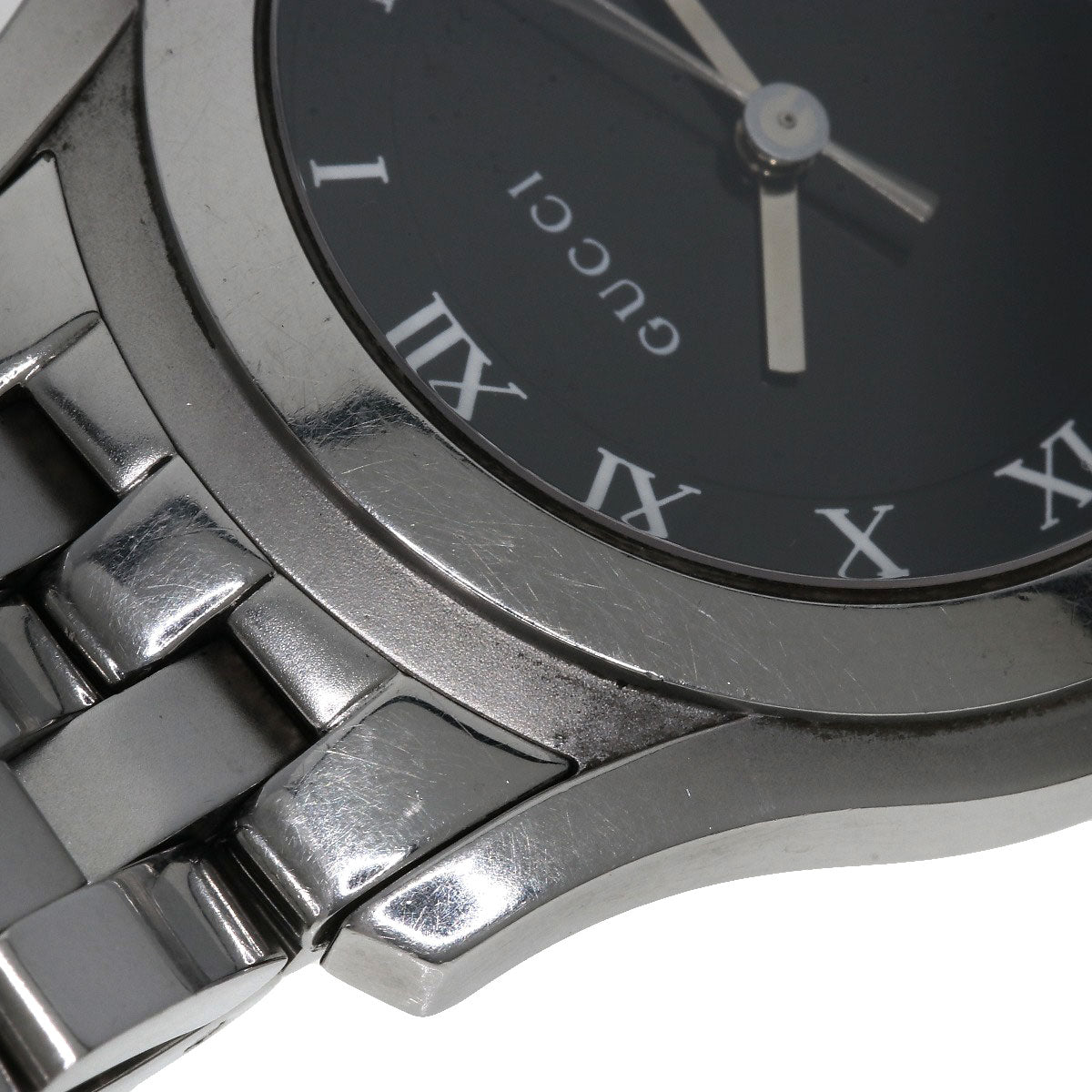 GUCCI Round face Watches 5500M Stainless Steel/Stainless Steel mens