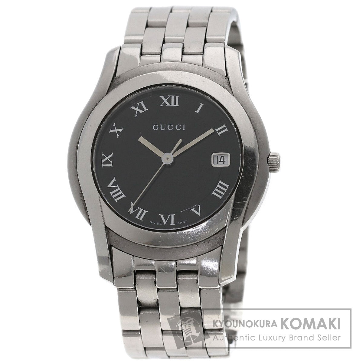 GUCCI Round face Watches 5500M Stainless Steel/Stainless Steel mens