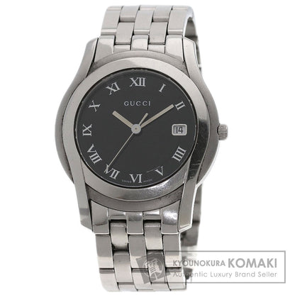 GUCCI Round face Watches 5500M Stainless Steel/Stainless Steel mens