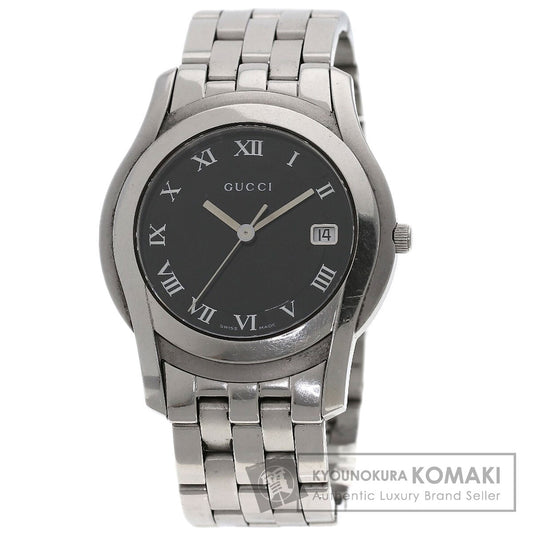 GUCCI Round face Watches 5500M Stainless Steel/Stainless Steel mens