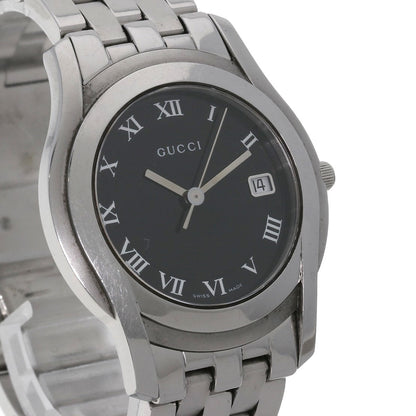 GUCCI Round face Watches 5500M Stainless Steel/Stainless Steel mens