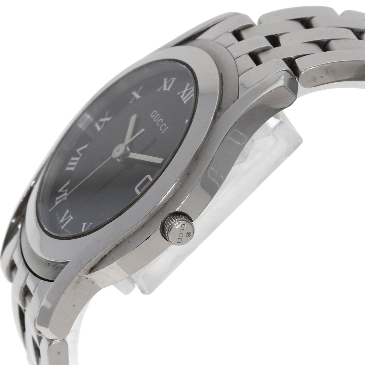 GUCCI Round face Watches 5500M Stainless Steel/Stainless Steel mens