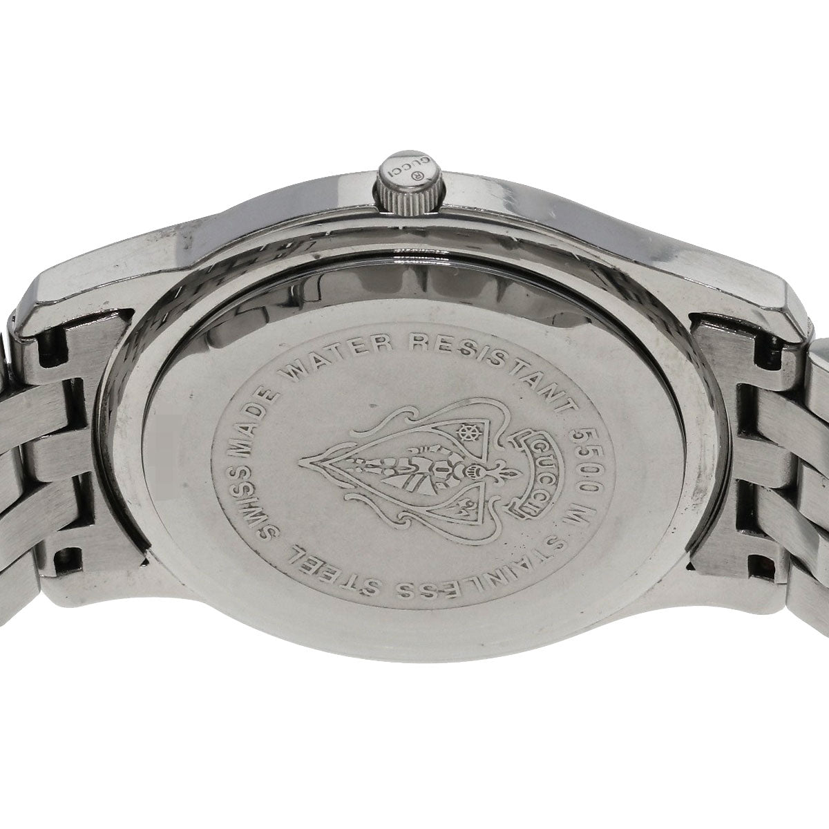 GUCCI Round face Watches 5500M Stainless Steel/Stainless Steel mens