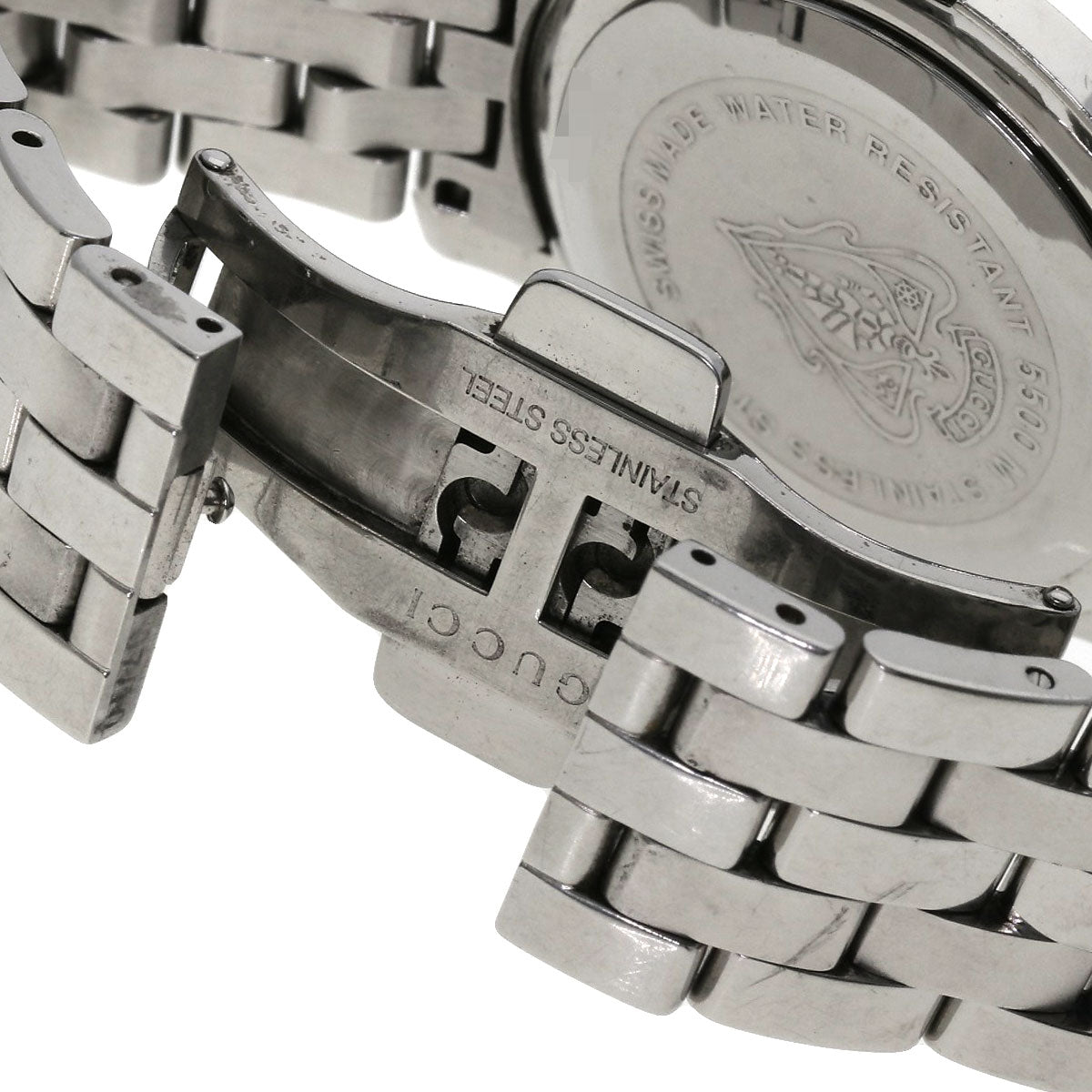 GUCCI Round face Watches 5500M Stainless Steel/Stainless Steel mens