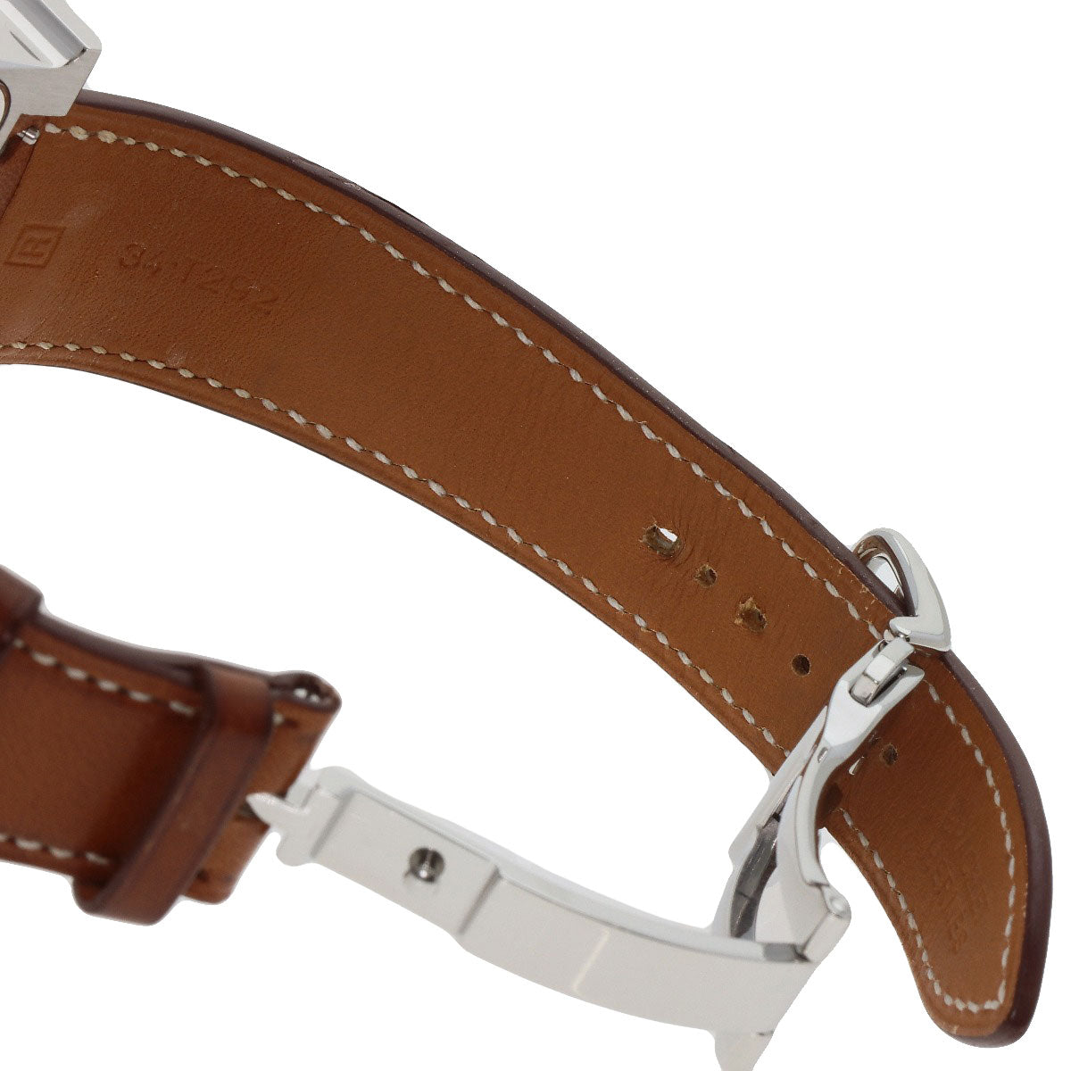 HERMES H watch Watches HH2.810 Stainless Steel/Leather mens