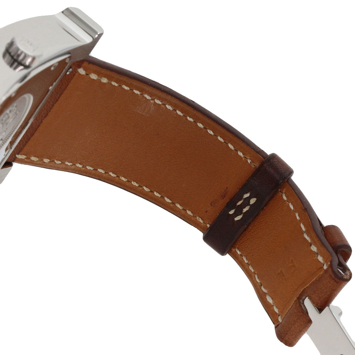 HERMES H watch Watches HH2.810 Stainless Steel/Leather mens