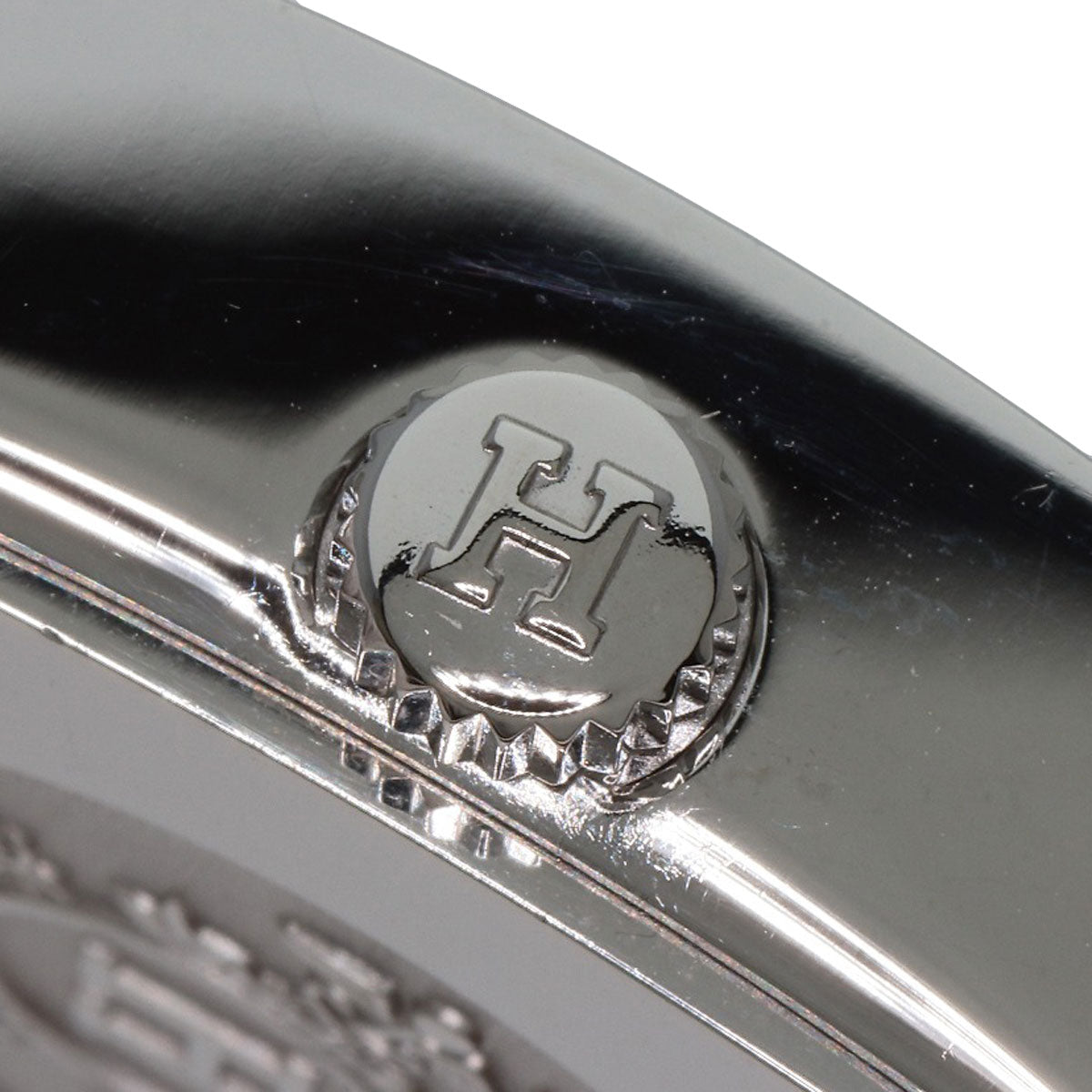 HERMES H watch Watches HH2.810 Stainless Steel/Leather mens