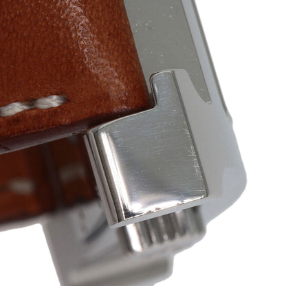 HERMES H watch Watches HH2.810 Stainless Steel/Leather mens