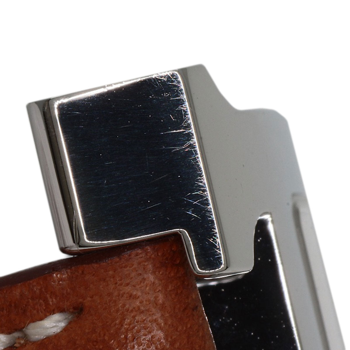 HERMES H watch Watches HH2.810 Stainless Steel/Leather mens