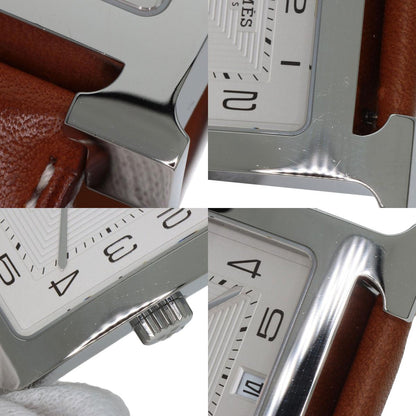 HERMES H watch Watches HH2.810 Stainless Steel/Leather mens