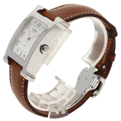 HERMES H watch Watches HH2.810 Stainless Steel/Leather mens