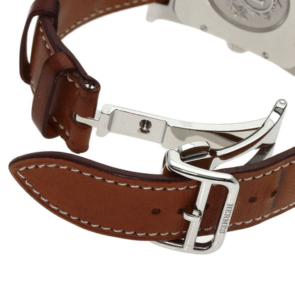 HERMES H watch Watches HH2.810 Stainless Steel/Leather mens