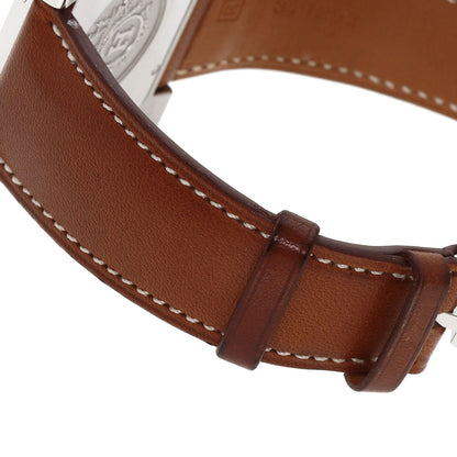 HERMES H watch Watches HH2.810 Stainless Steel/Leather mens