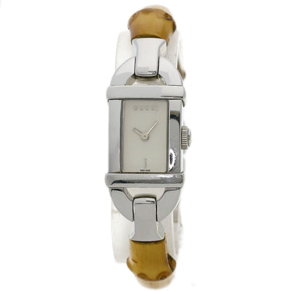 GUCCI Bamboo Watches 6800L Stainless Steel/Bamboo Ladies
