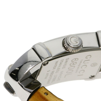 GUCCI Bamboo Watches 6800L Stainless Steel/Bamboo Ladies