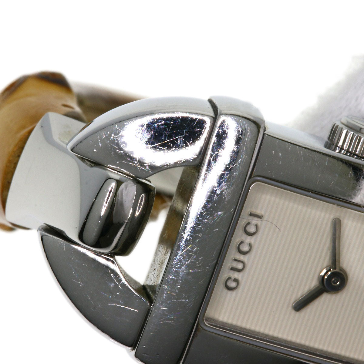 GUCCI Bamboo Watches 6800L Stainless Steel/Bamboo Ladies