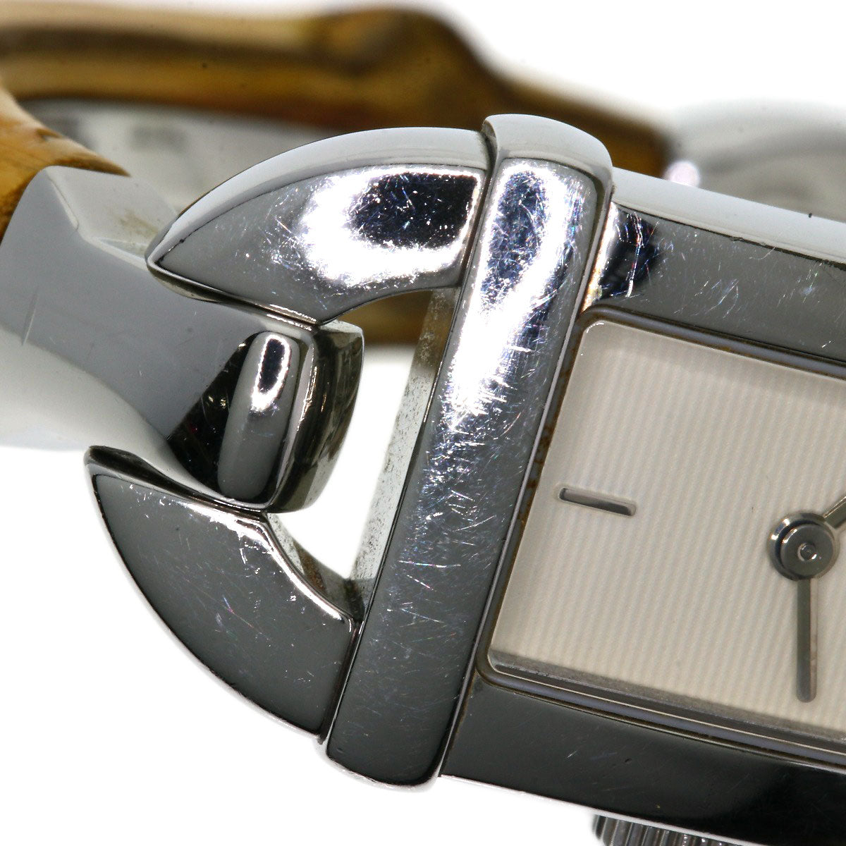 GUCCI Bamboo Watches 6800L Stainless Steel/Bamboo Ladies