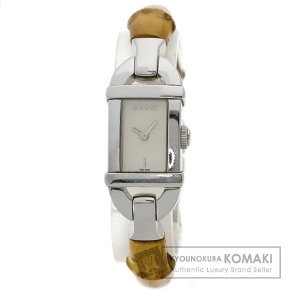 GUCCI Bamboo Watches 6800L Stainless Steel/Bamboo Ladies