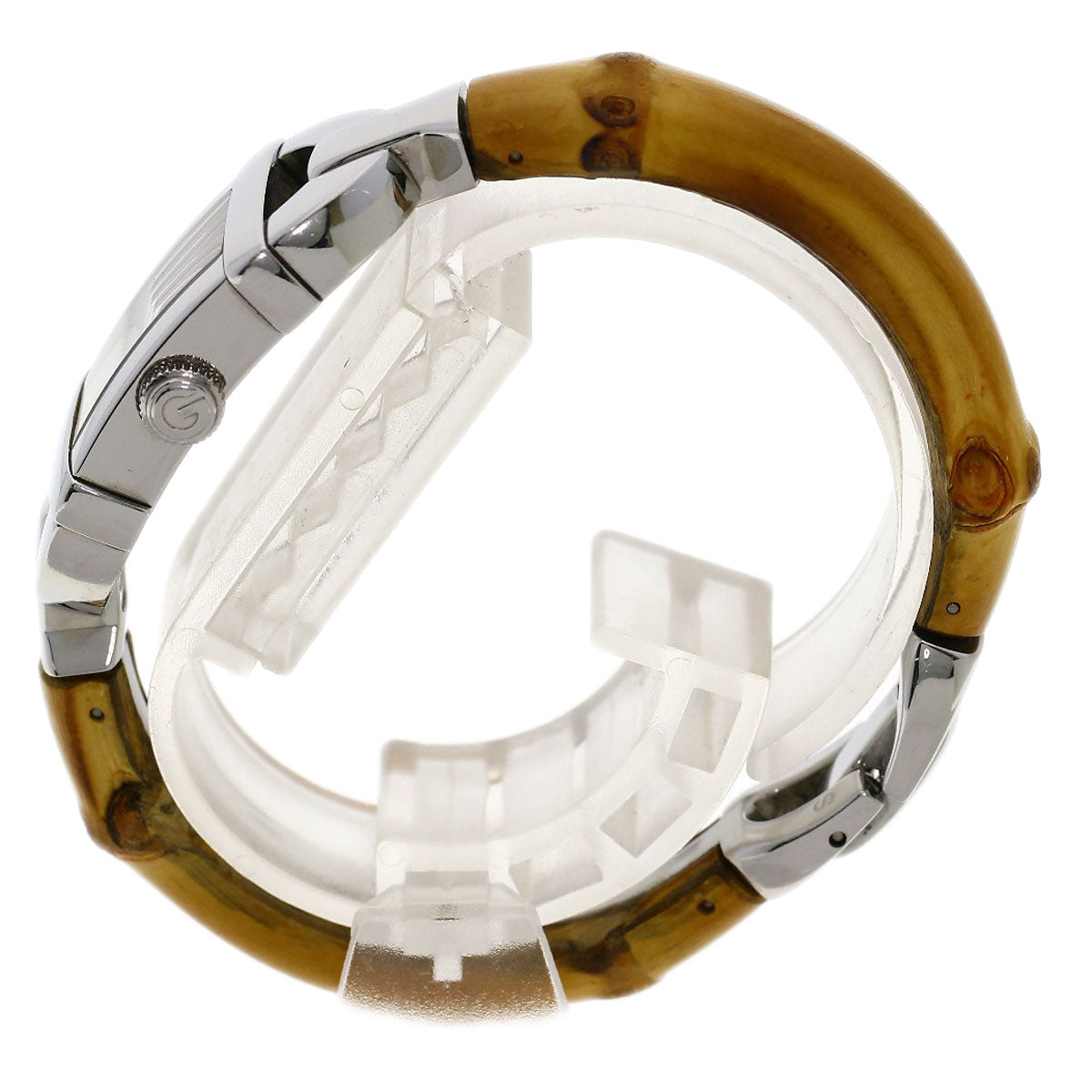 GUCCI Bamboo Watches 6800L Stainless Steel/Bamboo Ladies