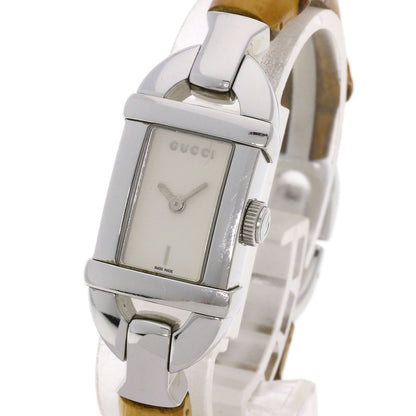 GUCCI Bamboo Watches 6800L Stainless Steel/Bamboo Ladies