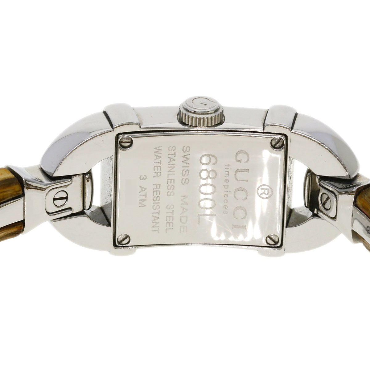 GUCCI Bamboo Watches 6800L Stainless Steel/Bamboo Ladies