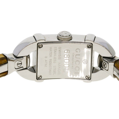 GUCCI Bamboo Watches 6800L Stainless Steel/Bamboo Ladies