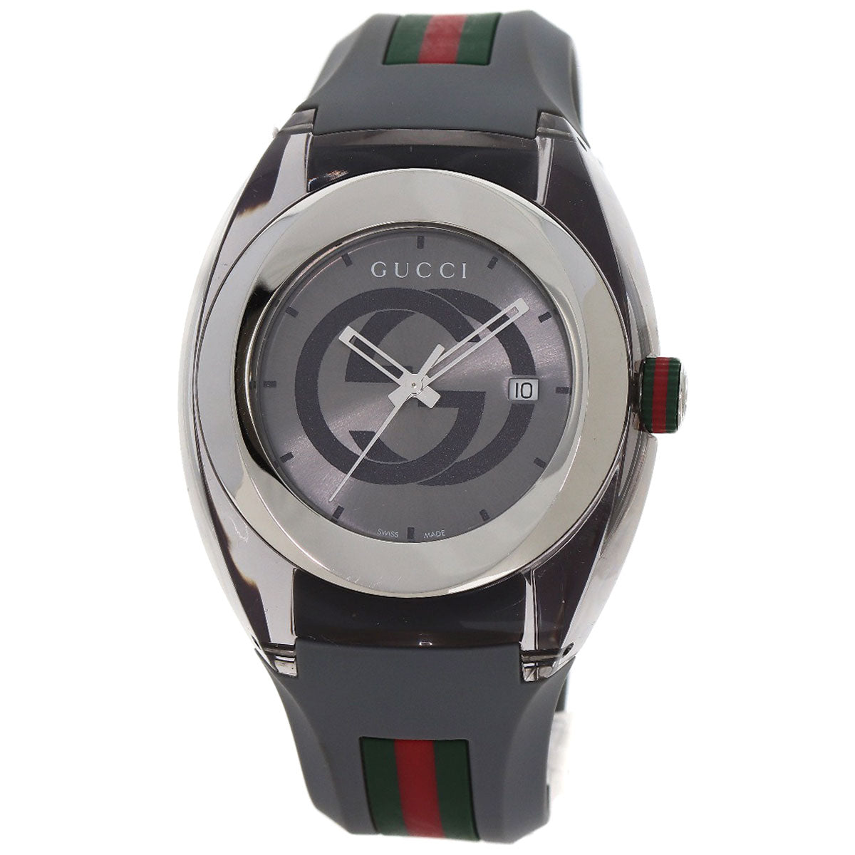 GUCCI Sink sherry line Watches 137.1 Stainless Steel/Rubber mens