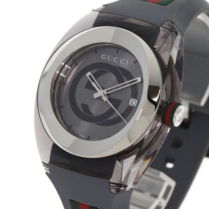 GUCCI Sink sherry line Watches 137.1 Stainless Steel/Rubber mens