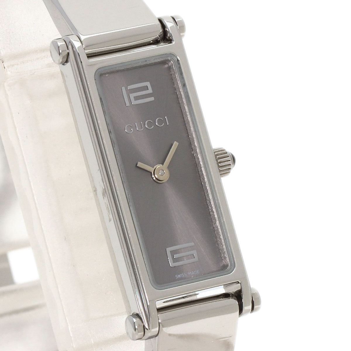 GUCCI Square face Watches 1500L Stainless Steel/Stainless Steel Ladies