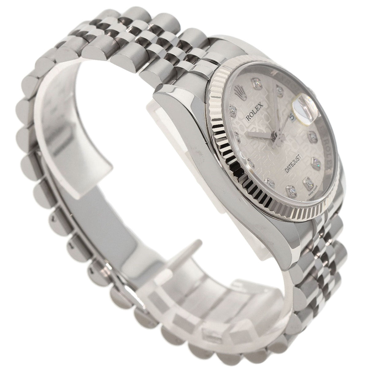 ROLEX DATEJUST 10P Diamond Watches 116234G Stainless Steel/Stainless Steel mens