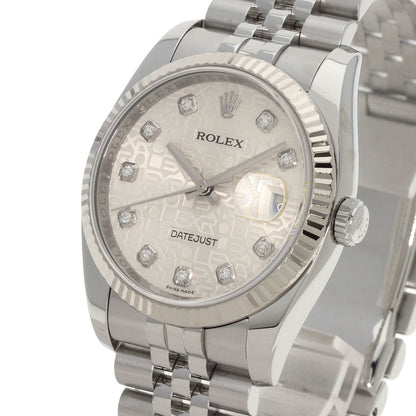 ROLEX DATEJUST 10P Diamond Watches 116234G Stainless Steel/Stainless Steel mens