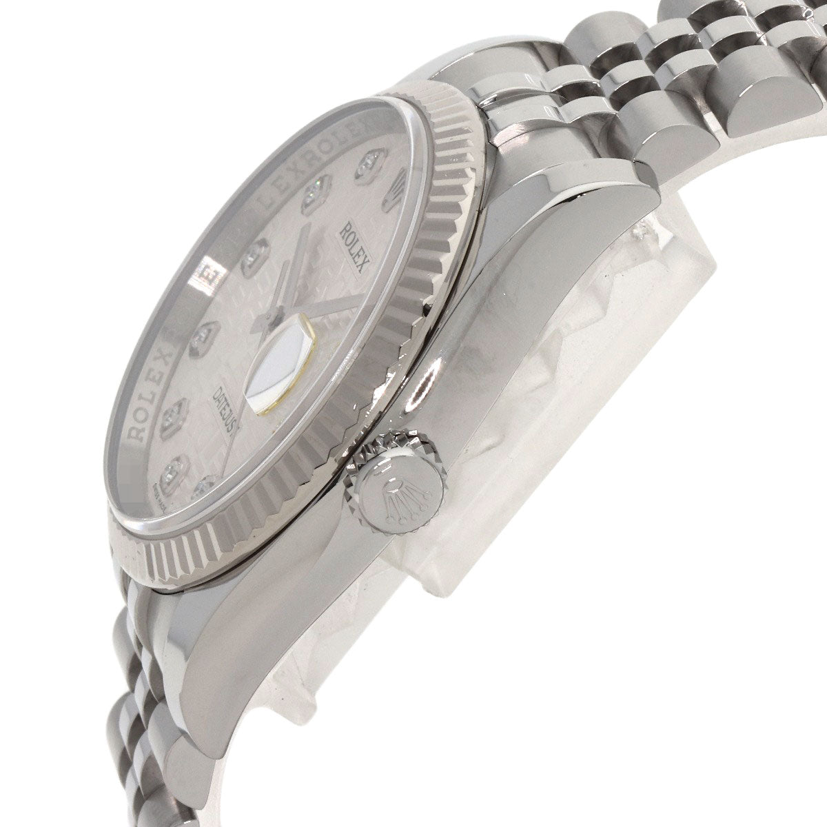 ROLEX DATEJUST 10P Diamond Watches 116234G Stainless Steel/Stainless Steel mens