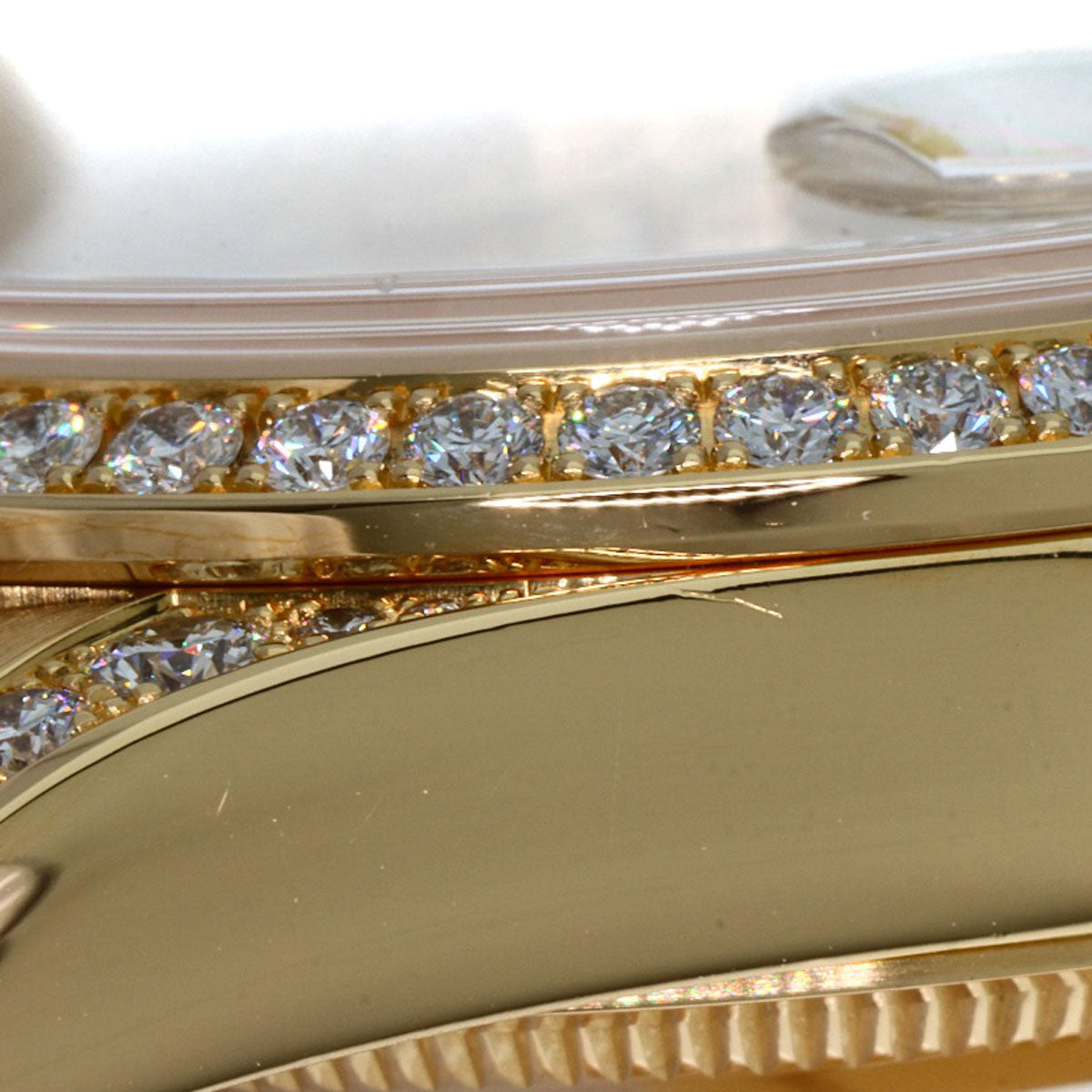 ROLEX Day Date 10P Diamond Watches 118388A K18 Yellow Gold/18K Yellow Gold mens