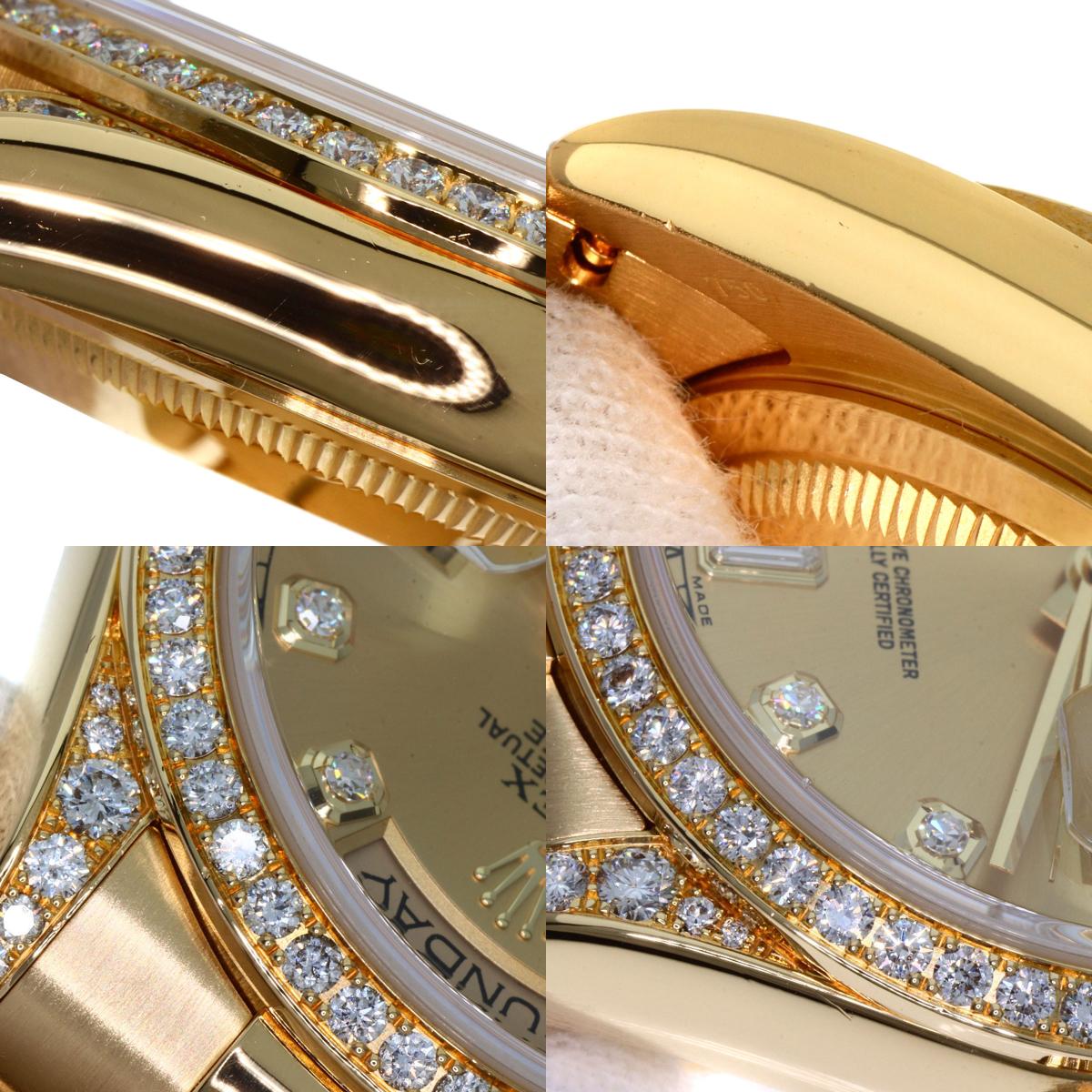 ROLEX Day Date 10P Diamond Watches 118388A K18 Yellow Gold/18K Yellow Gold mens