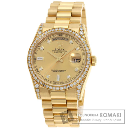 ROLEX Day Date 10P Diamond Watches 118388A K18 Yellow Gold/18K Yellow Gold mens